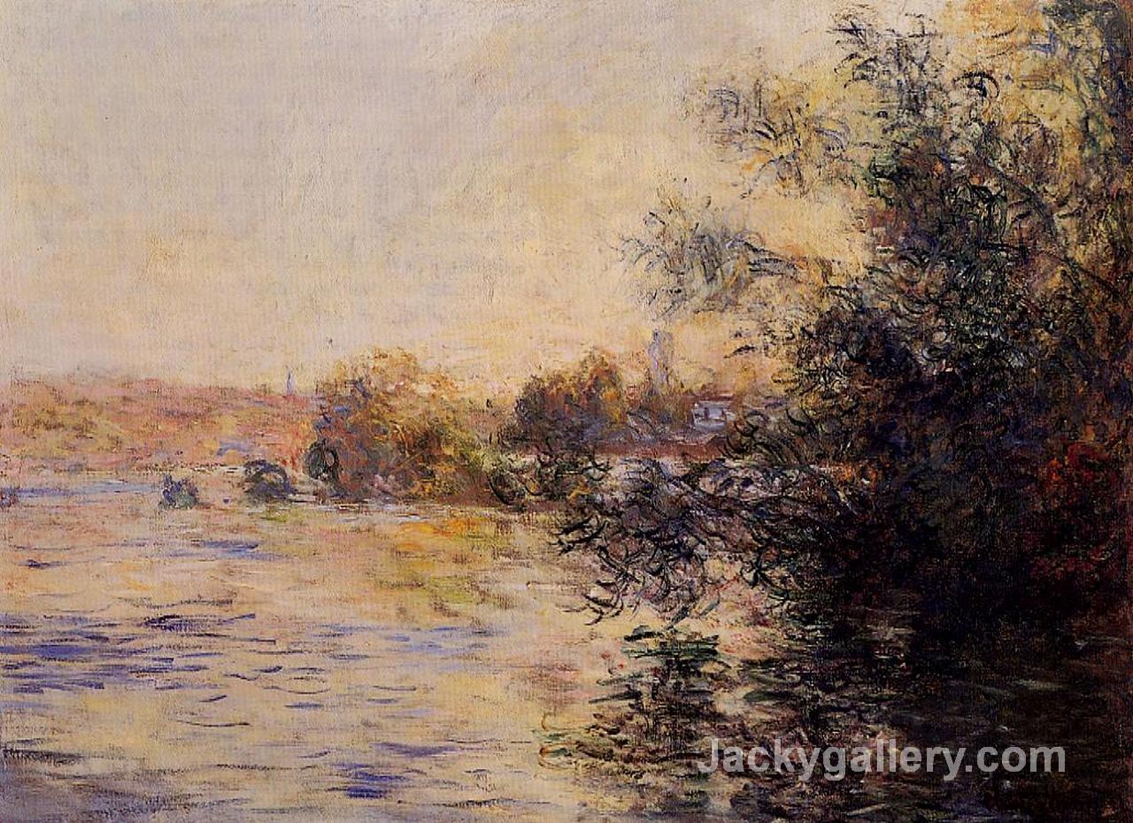 Evening Effect of the Seine by Claude Monet paintings reproduction